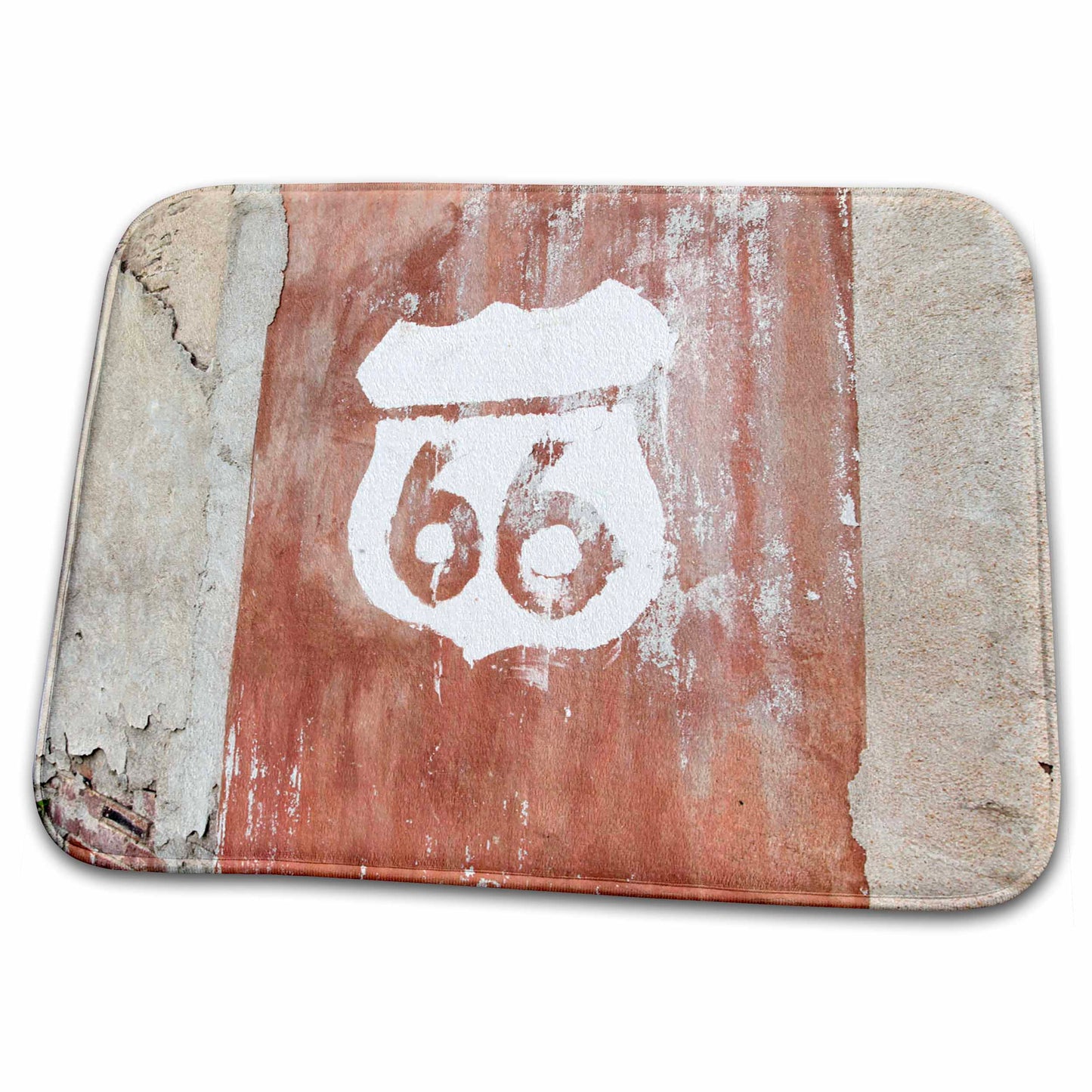 Dish Drying Mat - Kansas, USA. Route 66. Route 66