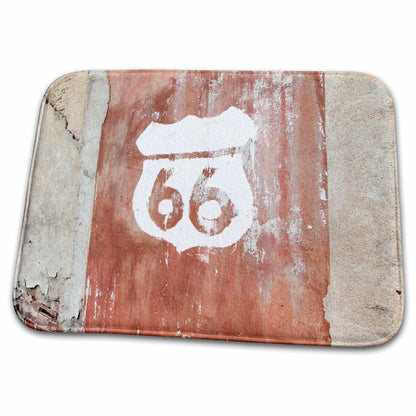 Dish Drying Mat - Kansas, USA. Route 66. Route 66