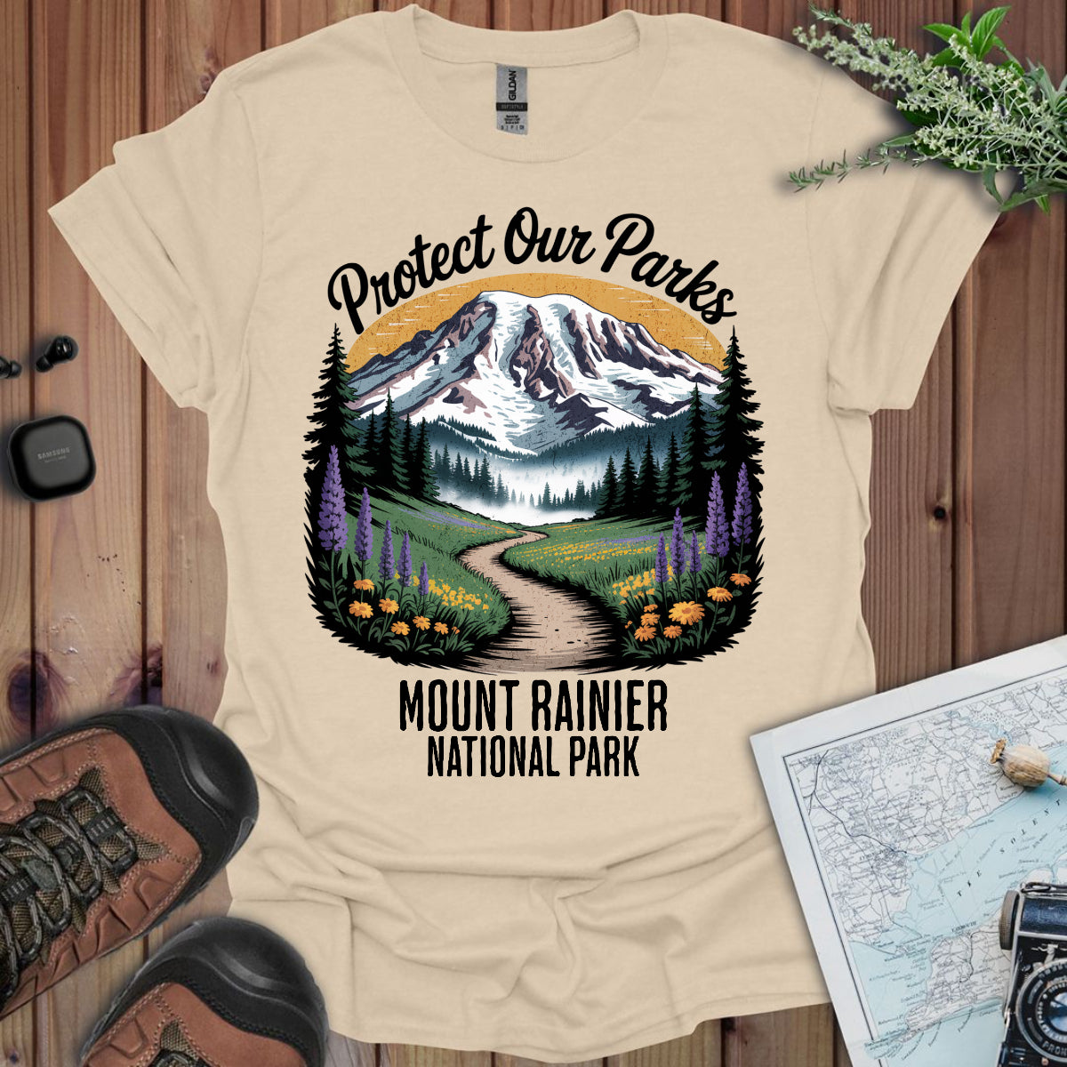 Protect Our Parks Mount Rainier Unisex T-Shirt