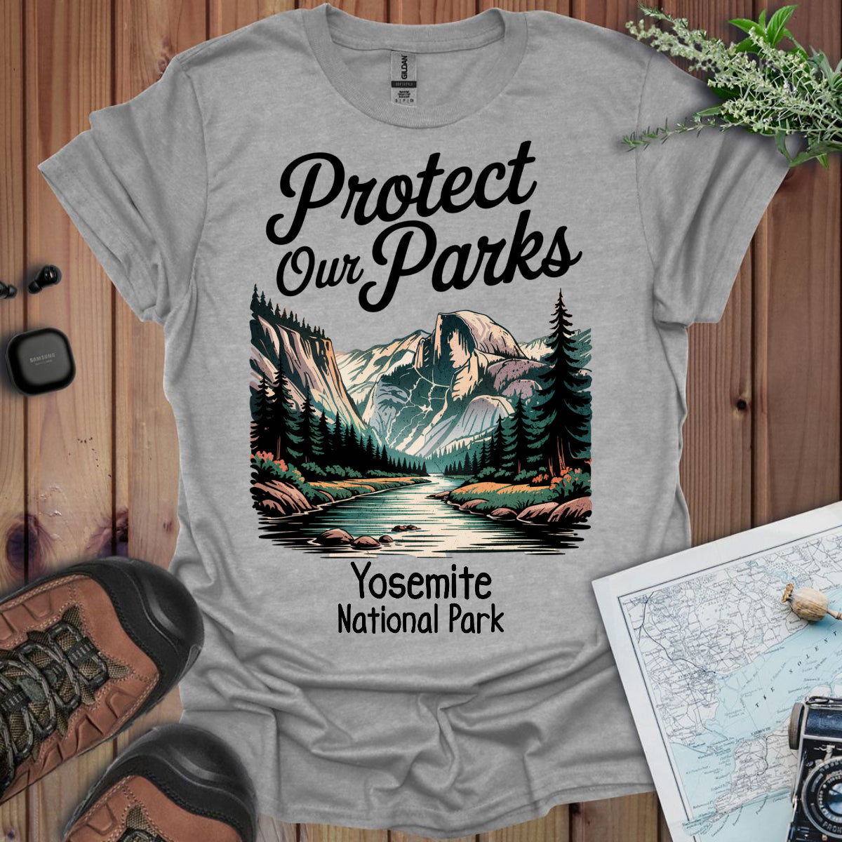Protect Our Parks Yosemite Half Dome Unisex T-Shirt
