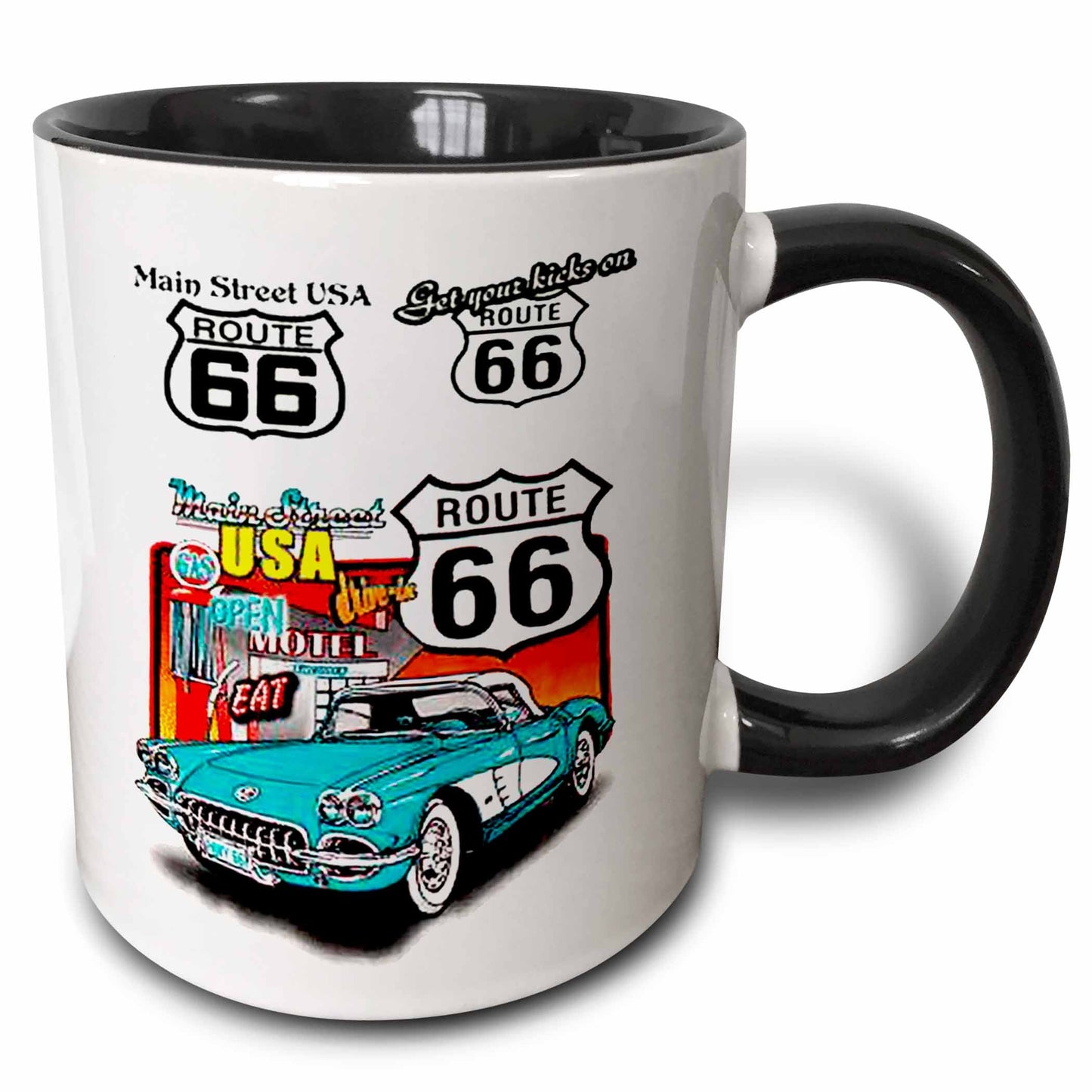 3dRose Signs - Route 66 - Mugs (mug_1010)