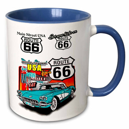 3dRose Signs - Route 66 - Mugs (mug_1010)