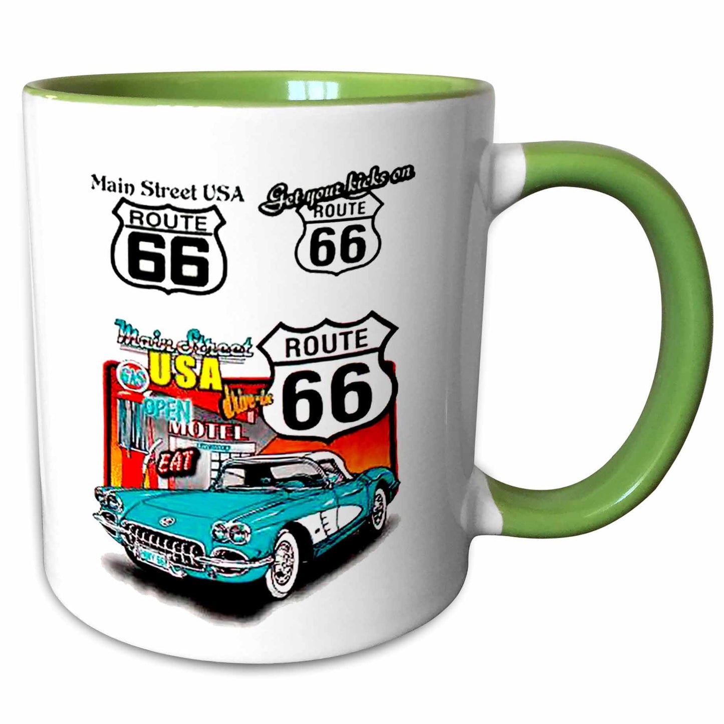 3dRose Signs - Route 66 - Mugs (mug_1010)