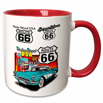 3dRose Signs - Route 66 - Mugs (mug_1010)