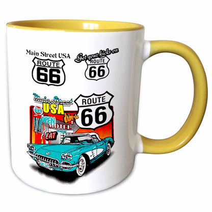 3dRose Signs - Route 66 - Mugs (mug_1010)