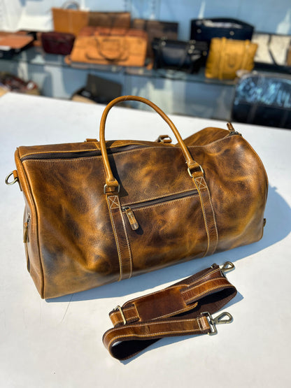 Roosevelt Full Grain Buffalo Leather Duffle