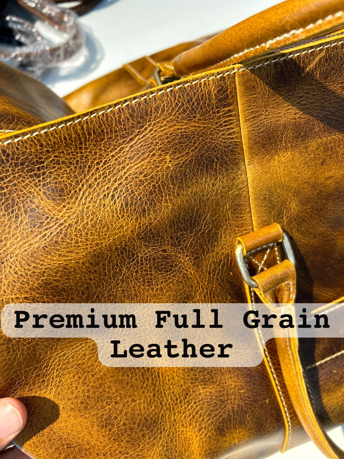 Roosevelt Full Grain Buffalo Leather Duffle