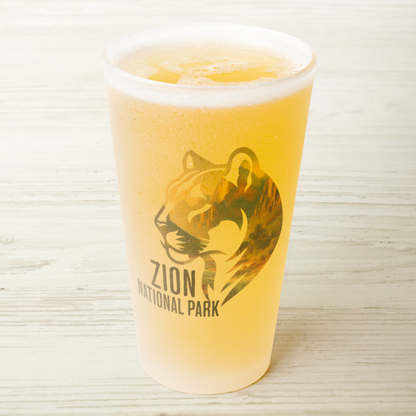 Zion National Park Mountain Lion Frosted Pint