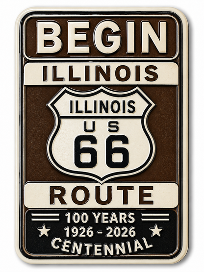 Route 66 Centennial Magnets (5) – Bulk Wholesale Orders