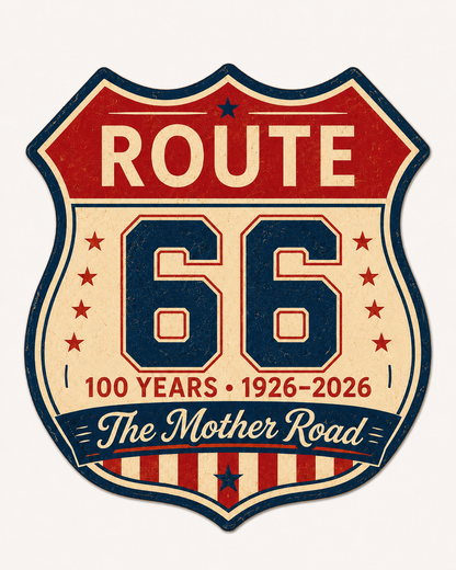 Route 66 Centennial Stickers (3") – Bulk Wholesale Orders