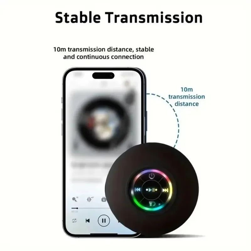 Mini Portable Bluetooth Waterproof Speaker with Led Lights