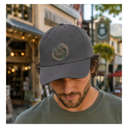 Mountain Compass Dad Hat | Forest Trail Embroidered Cap