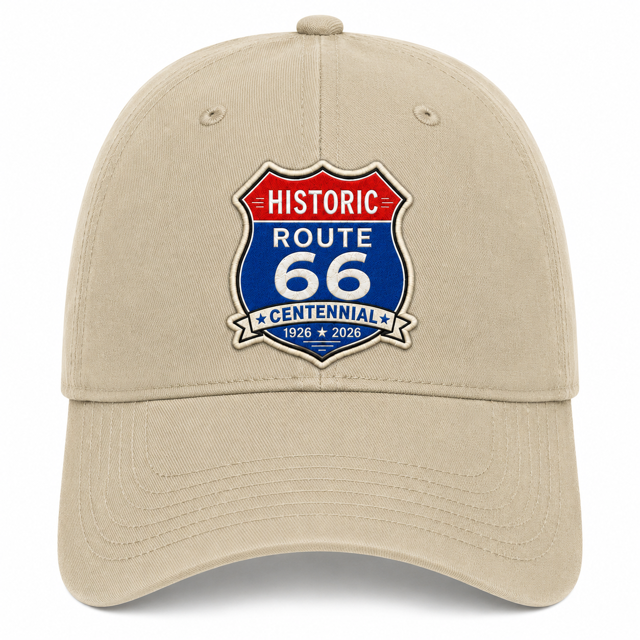 Route 66 Centennial Shield Hat - Multiple Colors and State Versions Available