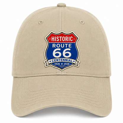 Route 66 Centennial Shield Hat - Multiple Colors and State Versions Available