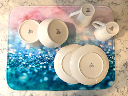 Dish Drying Mat - Kansas, USA. Route 66. Route 66