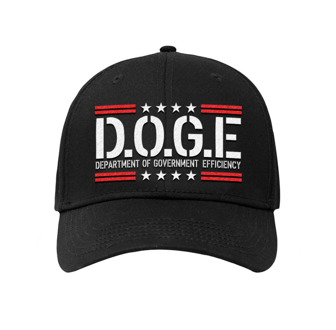 FLEX-FIT - D.O.G.E Black w/Red Hat