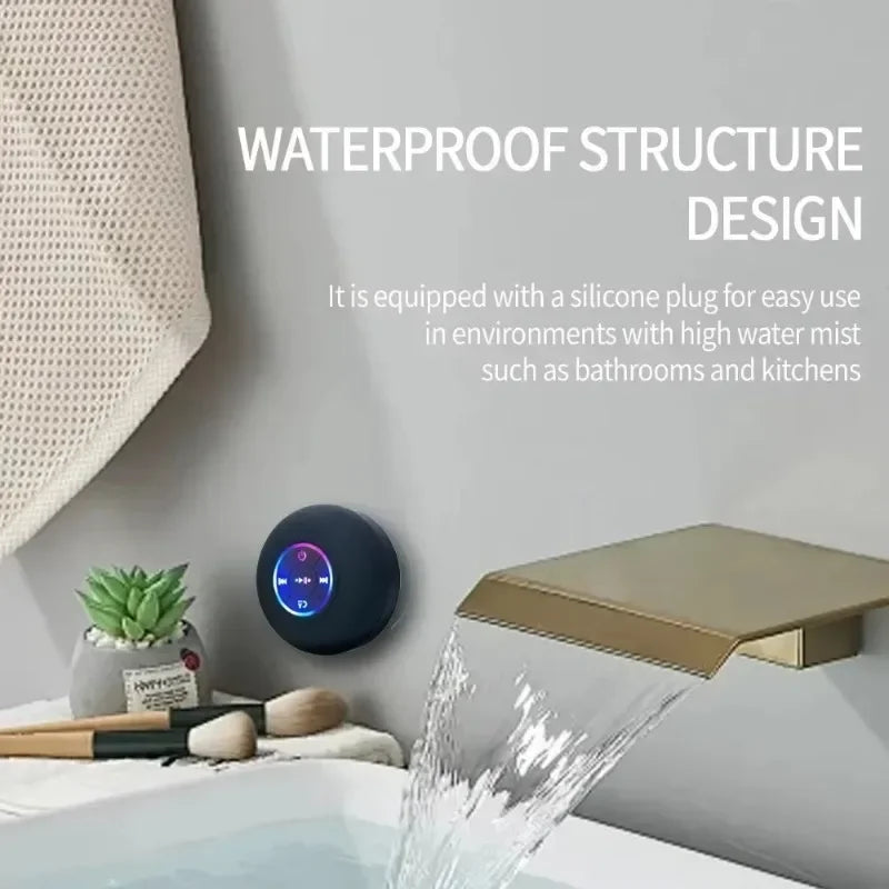 Mini Portable Bluetooth Waterproof Speaker with Led Lights