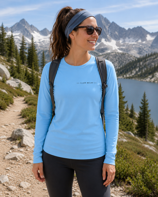 Pacific Crest Trail Women’s UPF 50 Long Sleeve Shirt | Front & Back Print