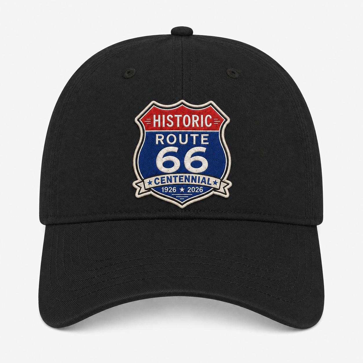 Route 66 Centennial Shield Hat - Multiple Colors and State Versions Available