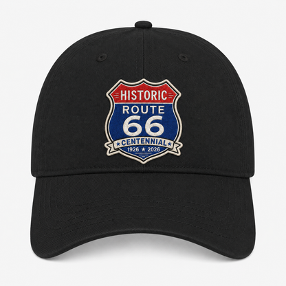 Route 66 Centennial Shield Hat - Multiple Colors and State Versions Available
