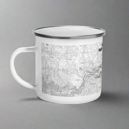 Yosemite National Park Topographic Camp Mug