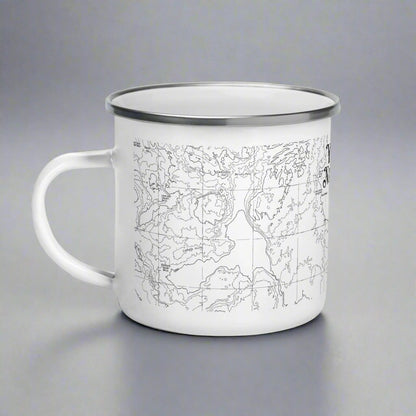 Yellowstone National Park Topographic Camp Mug