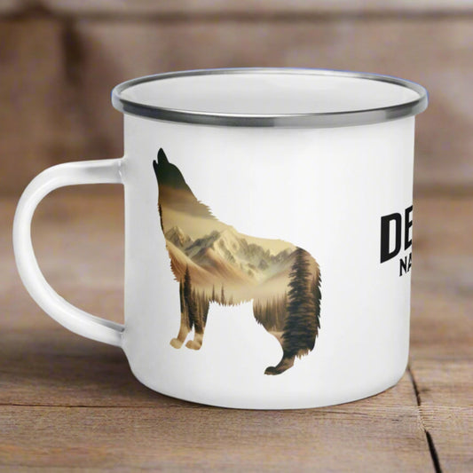 Denali National Park Durable Camp Mug Mountain Wolf