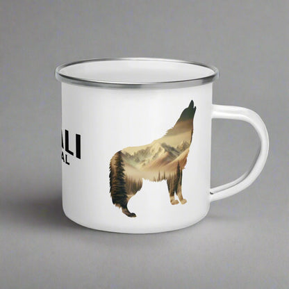 Denali National Park Durable Camp Mug Mountain Wolf
