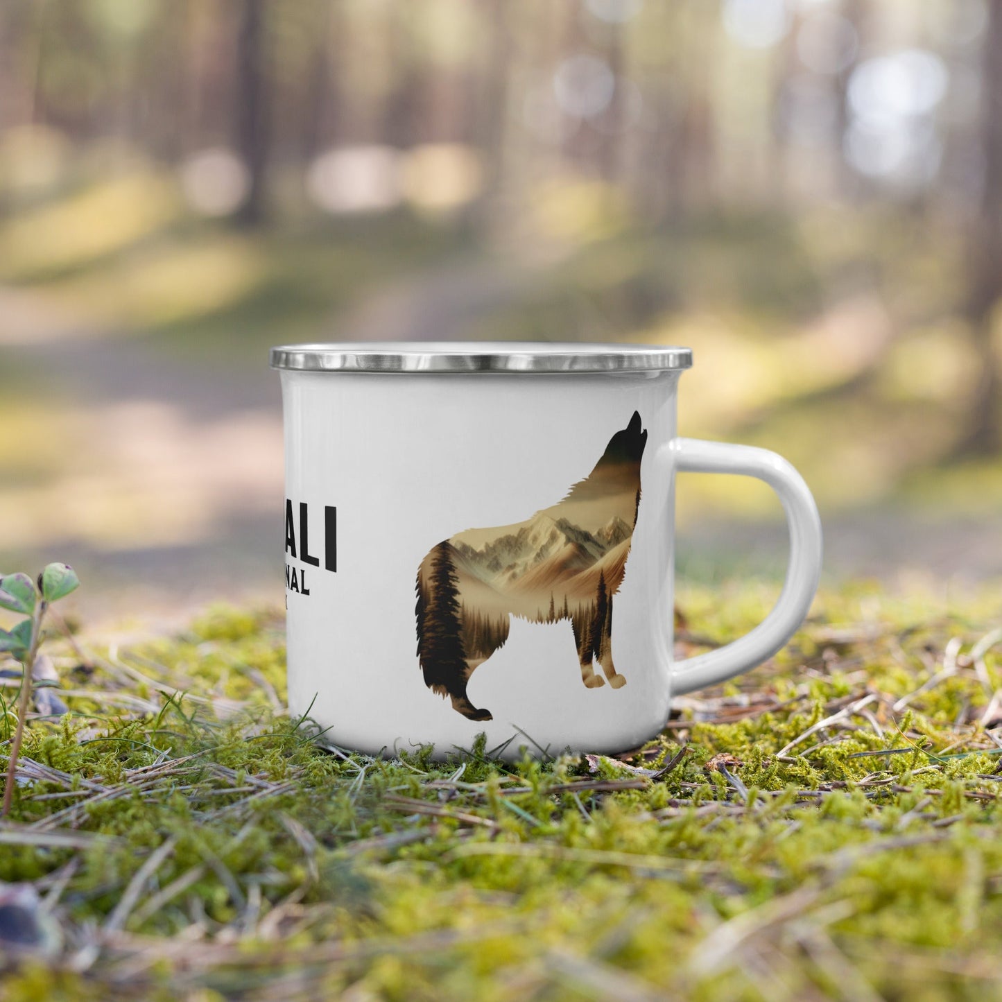 Denali National Park Durable Camp Mug Mountain Wolf