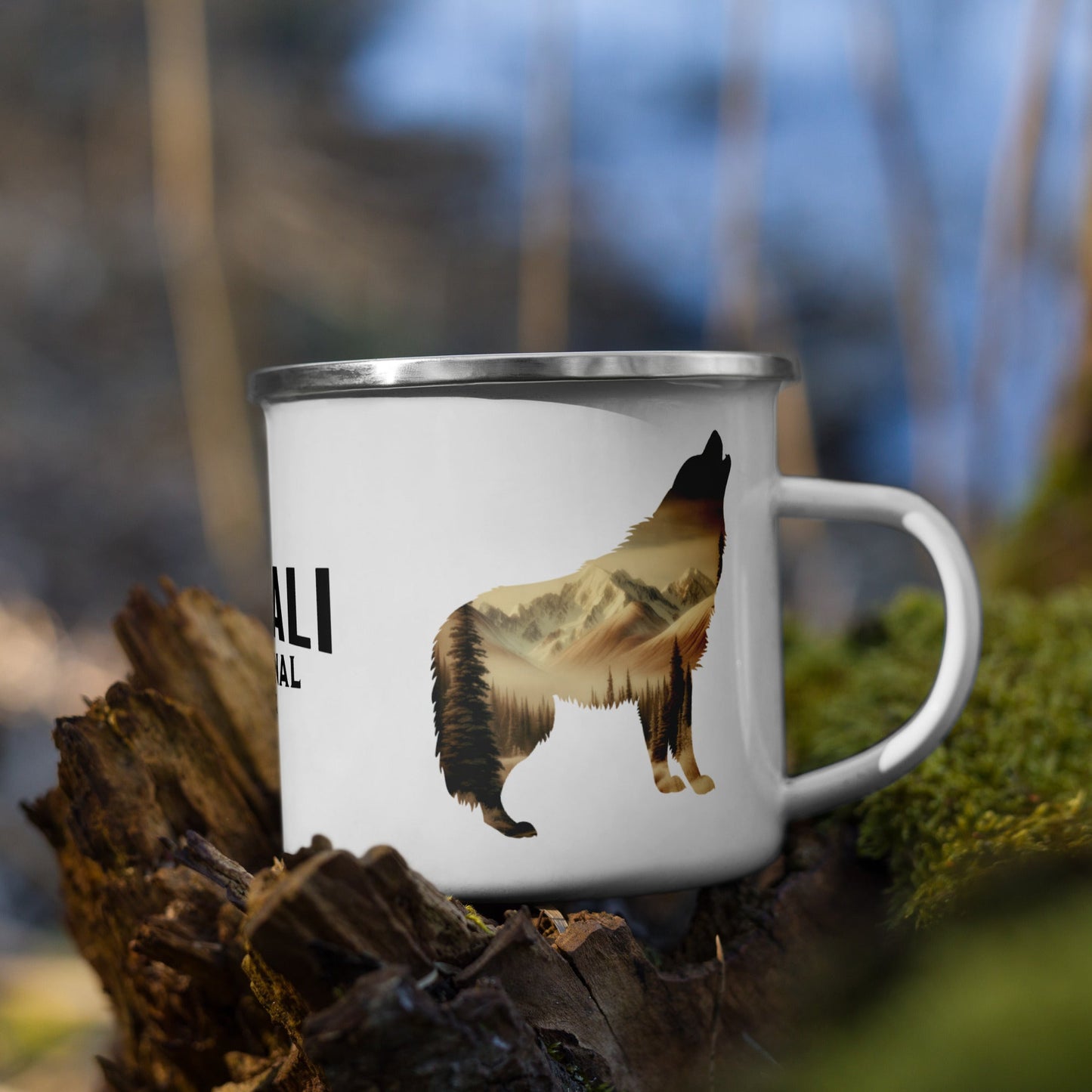 Denali National Park Durable Camp Mug Mountain Wolf