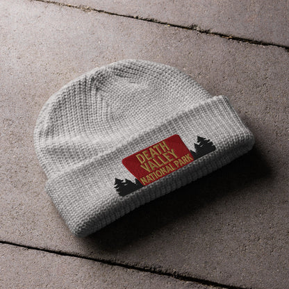 Death Valley National Park Sign Embroidered Beanie Wharf Style