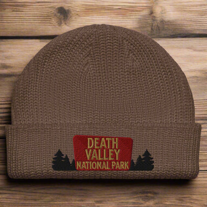 Death Valley National Park Sign Embroidered Beanie Wharf Style