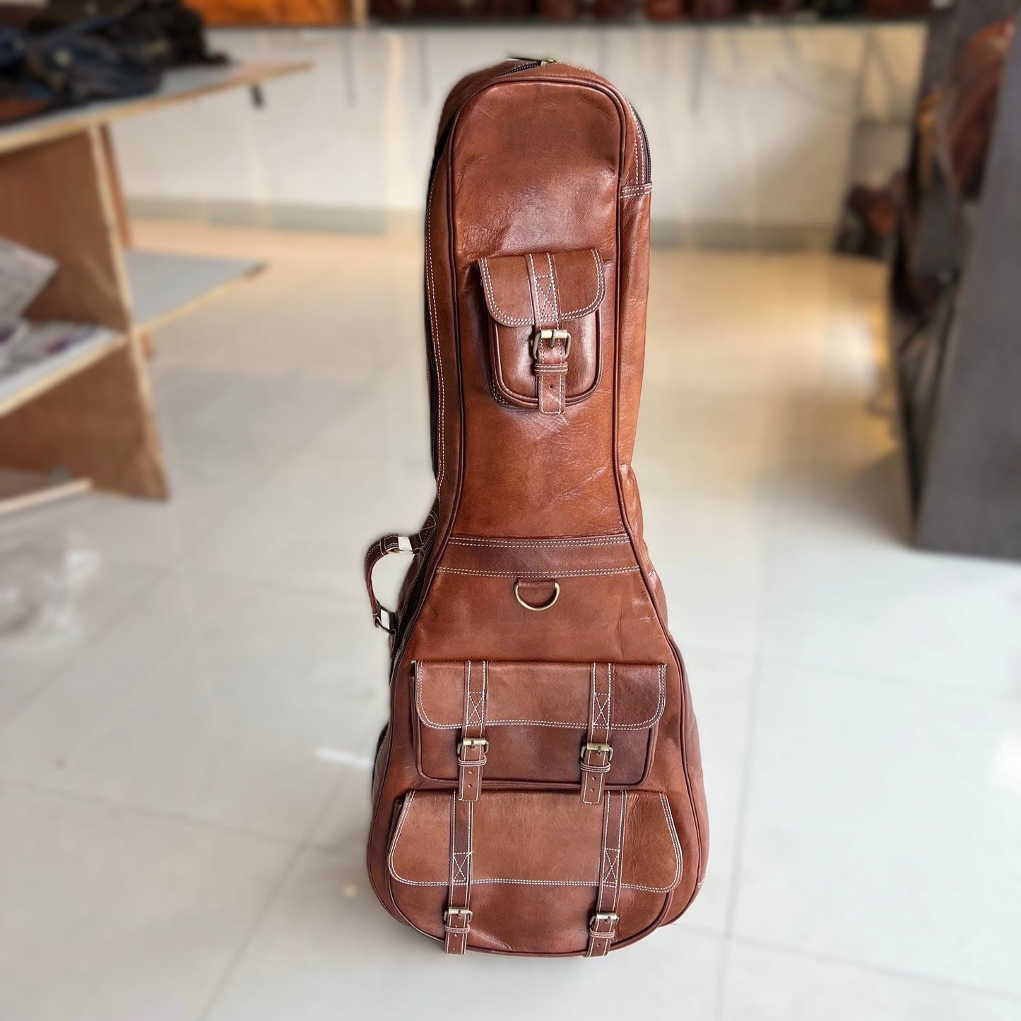 Personalized Leather Guitar Case