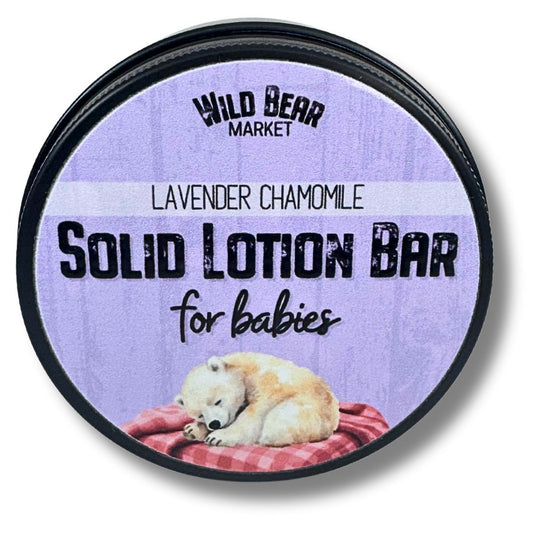 Lavender Chamomile BABY Solid Lotion Bar