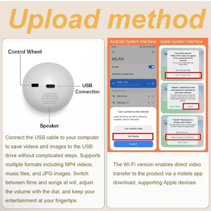 Crystal Ball Video Player – Personalized Memory Orb Digital Display for Photos & Videos