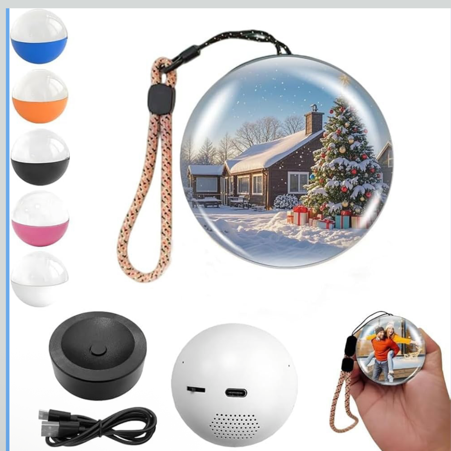 Crystal Ball Video Player – Personalized Memory Orb Digital Display for Photos & Videos