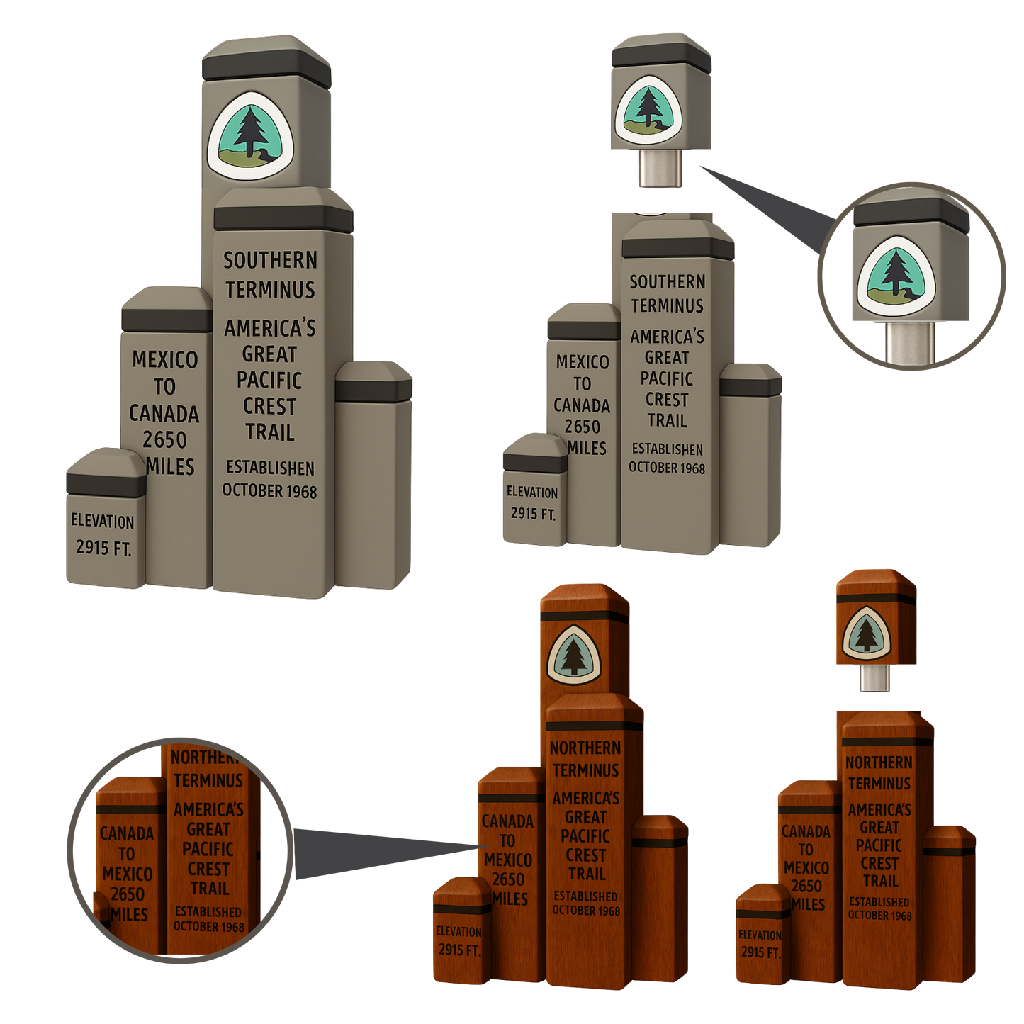 Pacific Crest Trail Memory Vault Keepsake | $6 from Each Sale Supports the PCTA