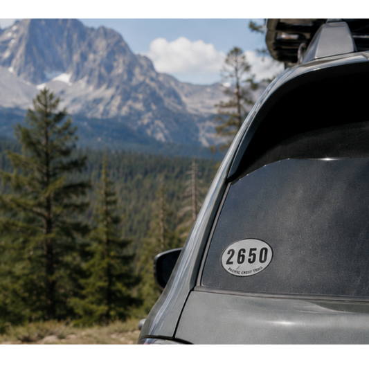 Pacific Crest Trail 2650 Oval Sticker | PCT Hiking Decal