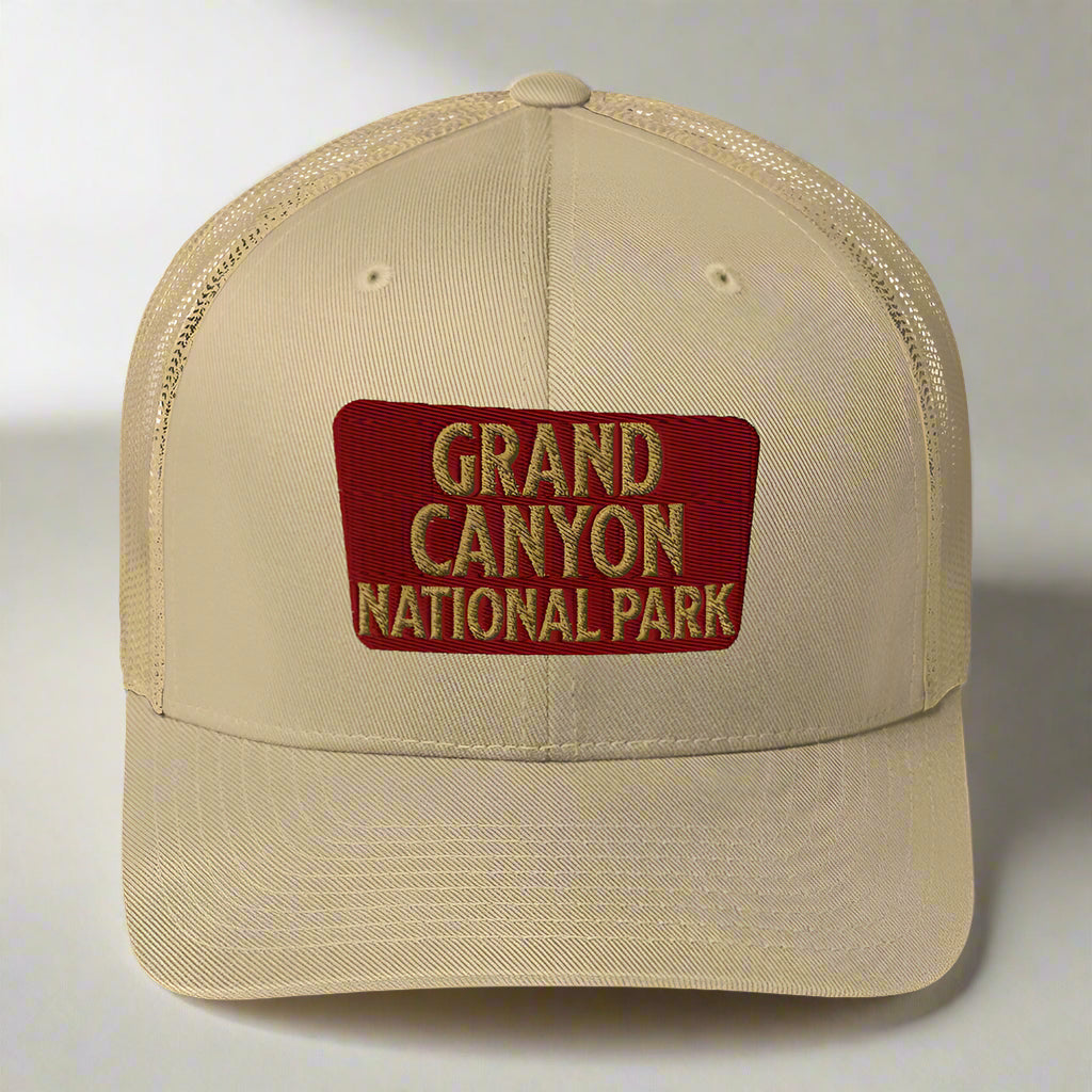 Grand Canyon National Park Sign Embroidered Trucker Hat