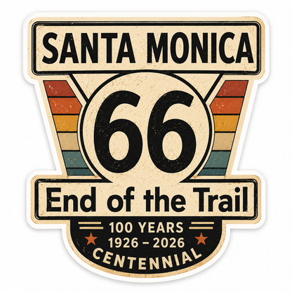 Route 66 Centennial Stickers (34) (3") – Bulk Wholesale Orders