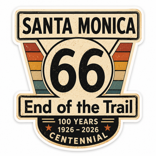 Route 66 Centennial Stickers (34) (3") – Bulk Wholesale Orders