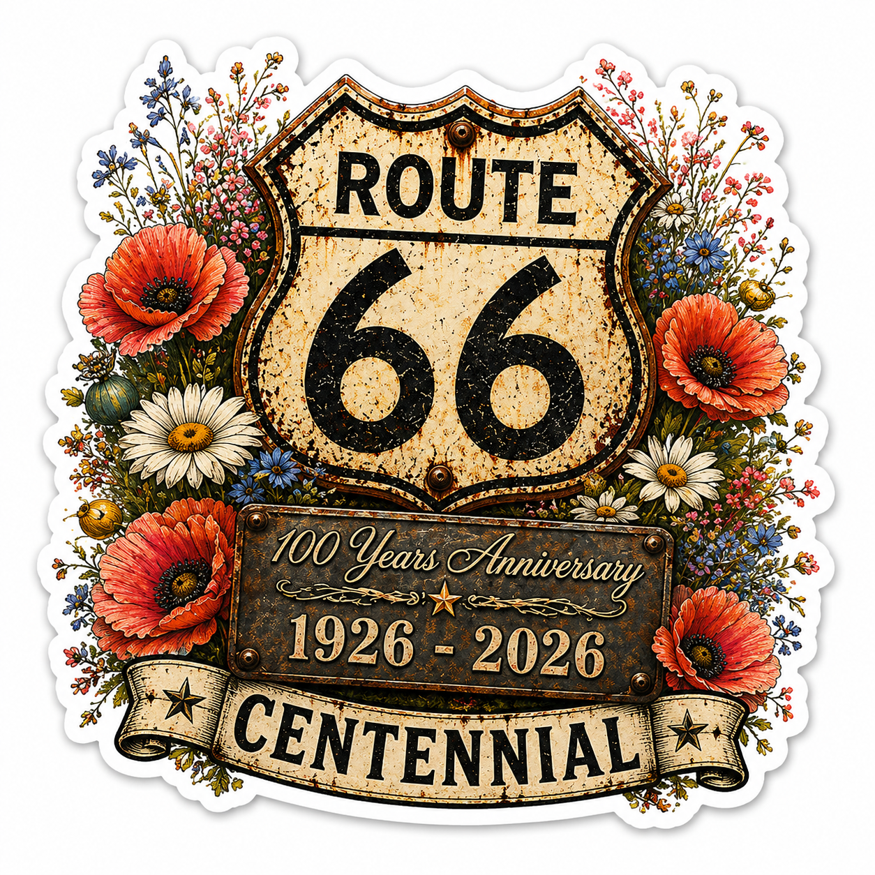 Route 66 Temporary Tattoos (3) – Bulk Wholesale Orders