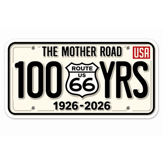 Route 66 Centennial Stickers (39) (4") – Bulk Wholesale Orders