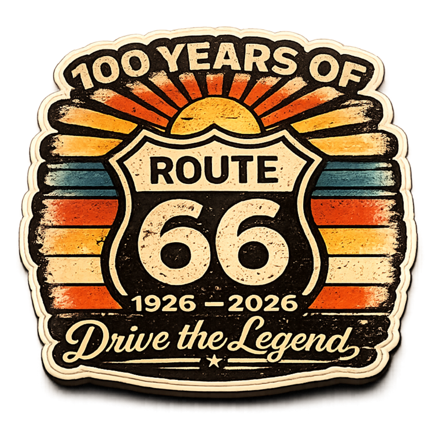 Route 66 Centennial Magnets (8) – Bulk Wholesale Orders