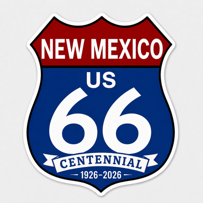 Route 66 Centennial New Mexico Stickers (42) (3") – Bulk Wholesale Orders