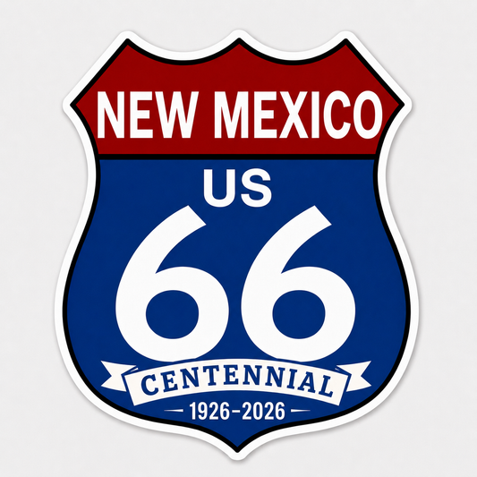 Route 66 Centennial New Mexico Stickers (42) (3") – Bulk Wholesale Orders