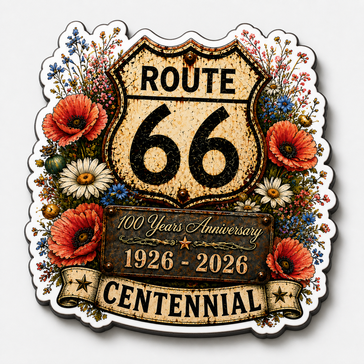 Route 66 Centennial Magnets (21) – Bulk Wholesale Orders