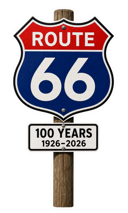 Route 66 Centennial Stickers (3") – Bulk Wholesale Orders