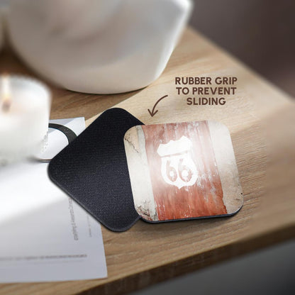 3dRose Danita Delimont - Route 66 - Kansas, USA. Route 66. - Coasters (CST_206166)