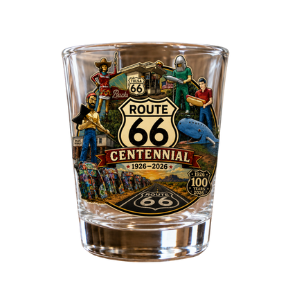 Route 66 Centennial Shot Glasses (1) – Bulk Wholesale Orders